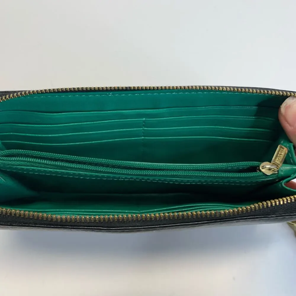 Fossil Black Leather Wristlet Wallet 8 x 4